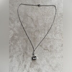 Silver Tone Necklace with Pendant